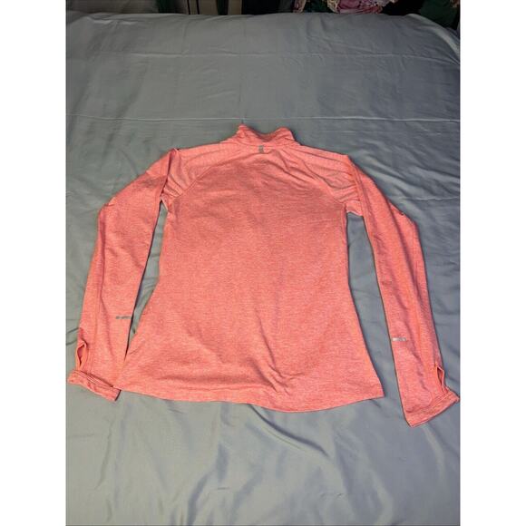 Nike Element Women’s Quarter Zip Long Sleeve Running Top Coral Size Small - Picture 6 of 10